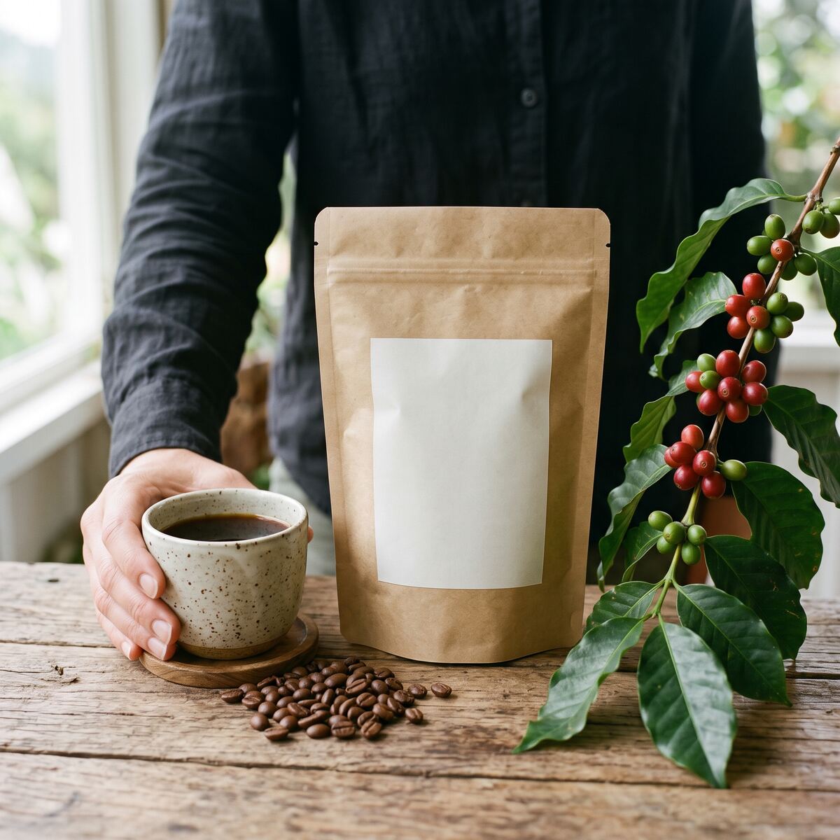 Illustrative product concept for Hāmākua Coffee.