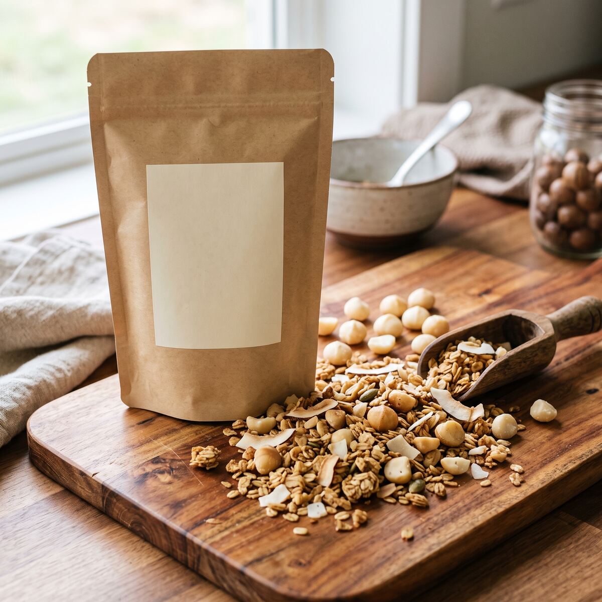 Illustrative product concept for Mauka Granola.